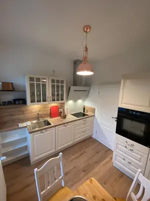 Küche/Küchenzeile in der Unterkunft Sylt: Messe-, Business,- Ferienwohnung
