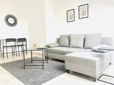 Ein Sitzbereich in der Unterkunft Dortmund City Wohnung 85/6