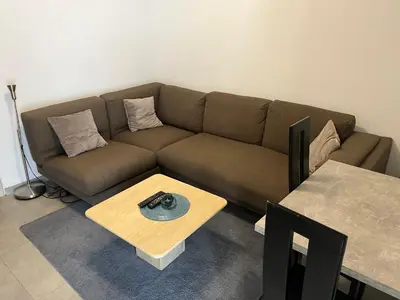 Ein Sitzbereich in der Unterkunft Ferienwohnung
