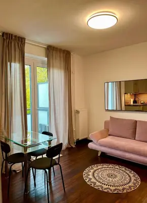 Ein Sitzbereich in der Unterkunft Easy and Cozy