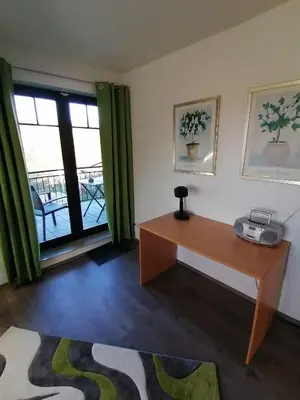 Ein Bett oder Betten in einem Zimmer der Unterkunft Ferienwohnung 
