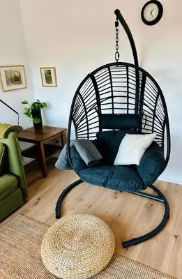 Ein Sitzbereich in der Unterkunft FeelsLikeHome - Wunderschöne und zentrale Wohnung mit Balkon&Parkplatz
