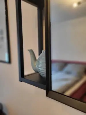 Ein Bett oder Betten in einem Zimmer der Unterkunft Ruhiges Apartment & Veranda mit guter Anbindung