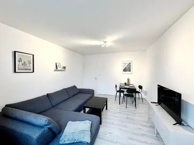Ein Sitzbereich in der Unterkunft Cozy Apartment in Wuppertal