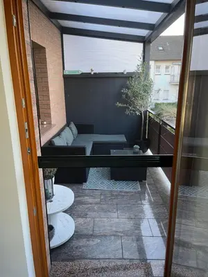 Ein Sitzbereich in der Unterkunft Voll Ausgestattetes Appartment in Bergkamen-Oberaden