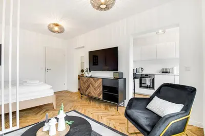 Küche/Küchenzeile in der Unterkunft Gemütliches Apartment/ Ruhrpark