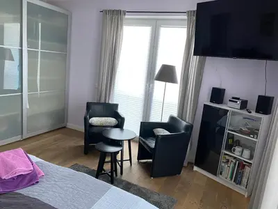 TV/Unterhaltungsangebot in der Unterkunft Zimmer am Bachlauf
