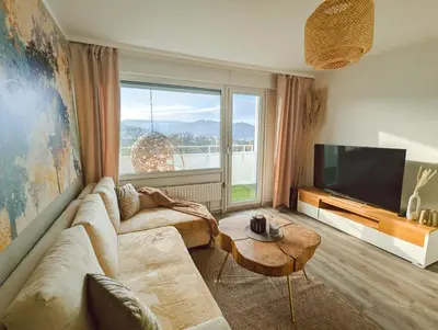 TV/Unterhaltungsangebot in der Unterkunft Wohnung mit Balkon und Aufzug