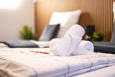 Ein Bett oder Betten in einem Zimmer der Unterkunft Stylisches Stadtnest mit Xbox
