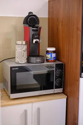 Küche/Küchenzeile in der Unterkunft PrimeTime Suite für 8+Küche/WIFI