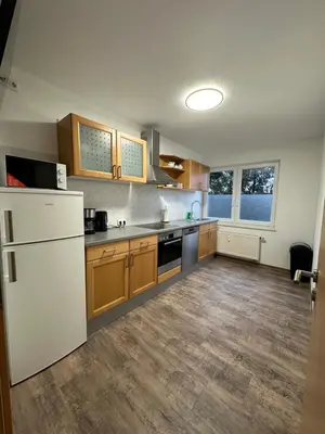 Küche/Küchenzeile in der Unterkunft Oberhausen Apartments