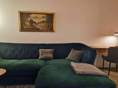 Ein Sitzbereich in der Unterkunft Elegantes 3-Schlafzimmer-Nest