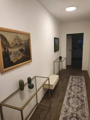 Ein Sitzbereich in der Unterkunft Elegantes 3-Schlafzimmer-Nest