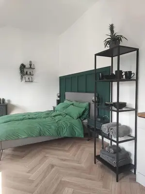 Ein Bett oder Betten in einem Zimmer der Unterkunft Stilvolles Appartment in Hagen