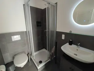 Ein Badezimmer in der Unterkunft Stilvolles Appartment in Hagen