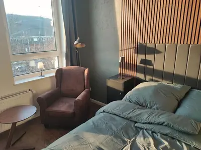 Ein Sitzbereich in der Unterkunft Modernes Juwel in Hagen City
