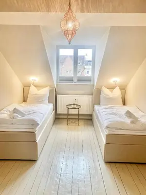 Ein Bett oder Betten in einem Zimmer der Unterkunft SH Desert SPA Lodge - luxury apartment with sauna