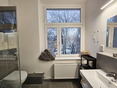 Ein Badezimmer in der Unterkunft Nice Apartment in Wuppertal