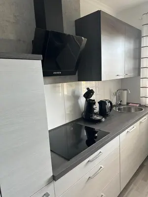 Küche/Küchenzeile in der Unterkunft Ferienwohnung in Hattingen Südstadt