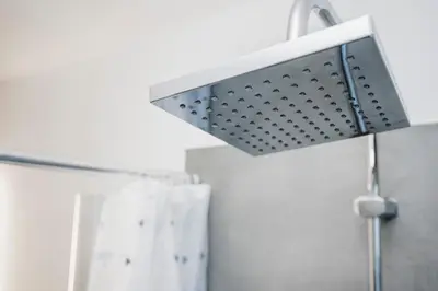 Ein Badezimmer in der Unterkunft Kurzzeitglück 24h Self Check-In MH02