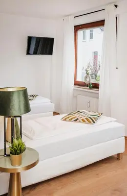 Ein Bett oder Betten in einem Zimmer der Unterkunft Kurzzeitglück 24h Self Check-In MH02