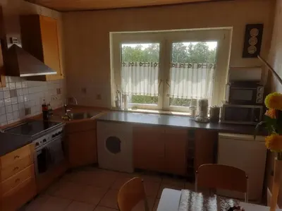 Küche/Küchenzeile in der Unterkunft Kleine 2 Zimmerwohnung für max 3 Personen