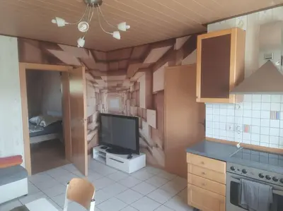 Küche/Küchenzeile in der Unterkunft Kleine 2 Zimmerwohnung für max 3 Personen