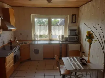 Küche/Küchenzeile in der Unterkunft Kleine 2 Zimmerwohnung für max 3 Personen