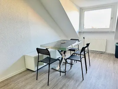 Ein Sitzbereich in der Unterkunft Urban Green Monteur Appartement Hagen