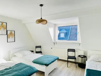 Ein Bett oder Betten in einem Zimmer der Unterkunft Urban Green Monteur Appartement Hagen
