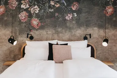 Ein Bett oder Betten in einem Zimmer der Unterkunft Landhotel Voshövel