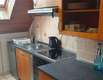 Küche/Küchenzeile in der Unterkunft Gemütliche Monteurwohnung in Oberhausen