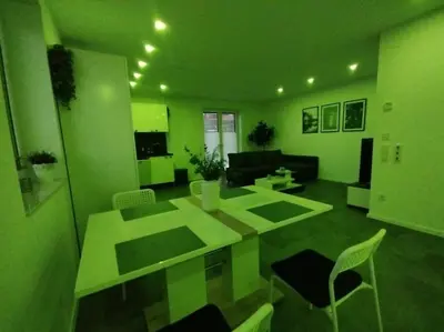 Ein Sitzbereich in der Unterkunft Wohnung in Werne
