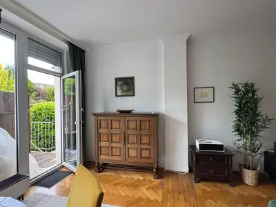 Ein Sitzbereich in der Unterkunft Stadtvillenwohnung nahe Zentrum / Ruhrfestspielhaus
