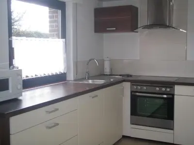 Küche/Küchenzeile in der Unterkunft Ferienhaus am Ternscher See