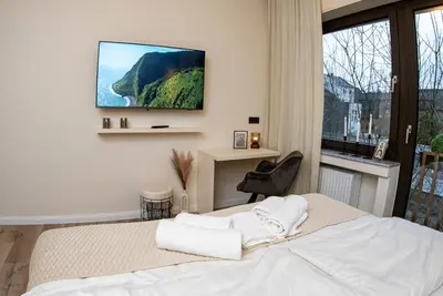 TV/Unterhaltungsangebot in der Unterkunft Boutique Apartment 2 Oberhausen