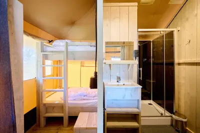 Ein Bett oder Betten in einem Zimmer der Unterkunft Glamping Borken