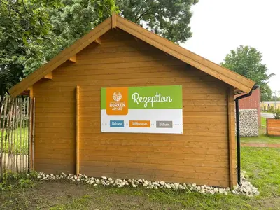 Ein Zertifikat, Auszeichnung, Logo oder anderes Dokument, das in der Unterkunft Glamping Borken ausgestellt ist