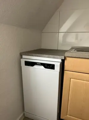 Küche/Küchenzeile in der Unterkunft Monteur-Suite ,Appartement AVD 7