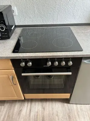 Küche/Küchenzeile in der Unterkunft Monteur-Suite ,Appartement AVD 7