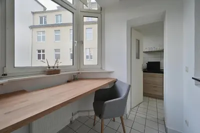Küche/Küchenzeile in der Unterkunft Goodliving Apartments mit Netflix Büro und Parkplatz