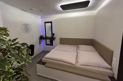 Ein Bett oder Betten in einem Zimmer der Unterkunft me and SPA
