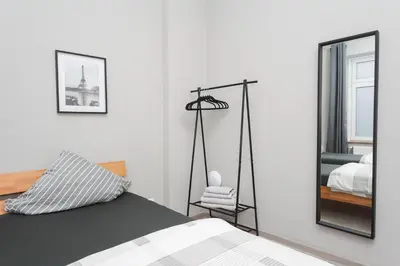 Ein Bett oder Betten in einem Zimmer der Unterkunft Apartment Central 85B 40qm Wi-Fi free