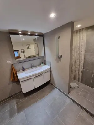 Ein Badezimmer in der Unterkunft Schnuckelige Wohnung
