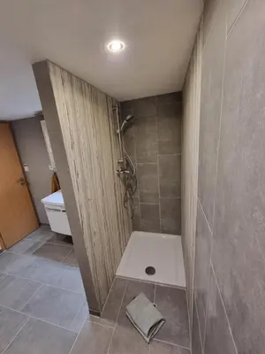 Ein Badezimmer in der Unterkunft Schnuckelige Wohnung