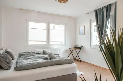 Ein Sitzbereich in der Unterkunft bright & grey - Netflix - City - Wifi - 4 Person