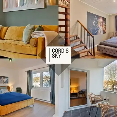 Villa trifft Zeche by Cordis Sky für bis zu 7 Personen 5 Minuten zur Messe Essen und zum Hauptbahnhof Essen