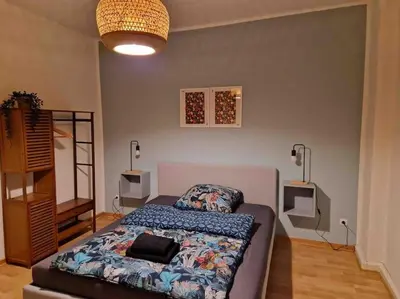 Ein Bett oder Betten in einem Zimmer der Unterkunft Avali