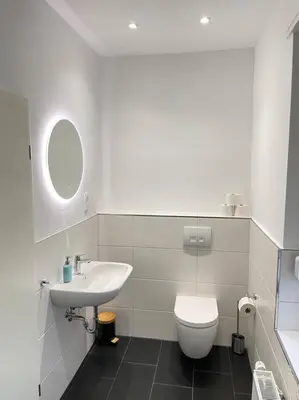 Ein Badezimmer in der Unterkunft Moderne Wohnung in Unna Mitte