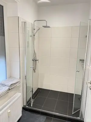 Ein Badezimmer in der Unterkunft Moderne Wohnung in Unna Mitte
